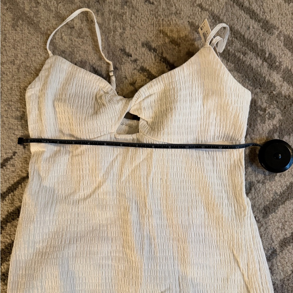 Billabong White Midi Slip Dress with Cutout - Picture 9 of 10